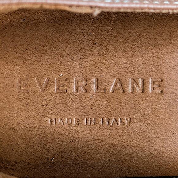 Everlane Shoes Day Glove Womens 8.5* Tan Flats Slip On Leather Rubber Sole - Picture 11 of 13